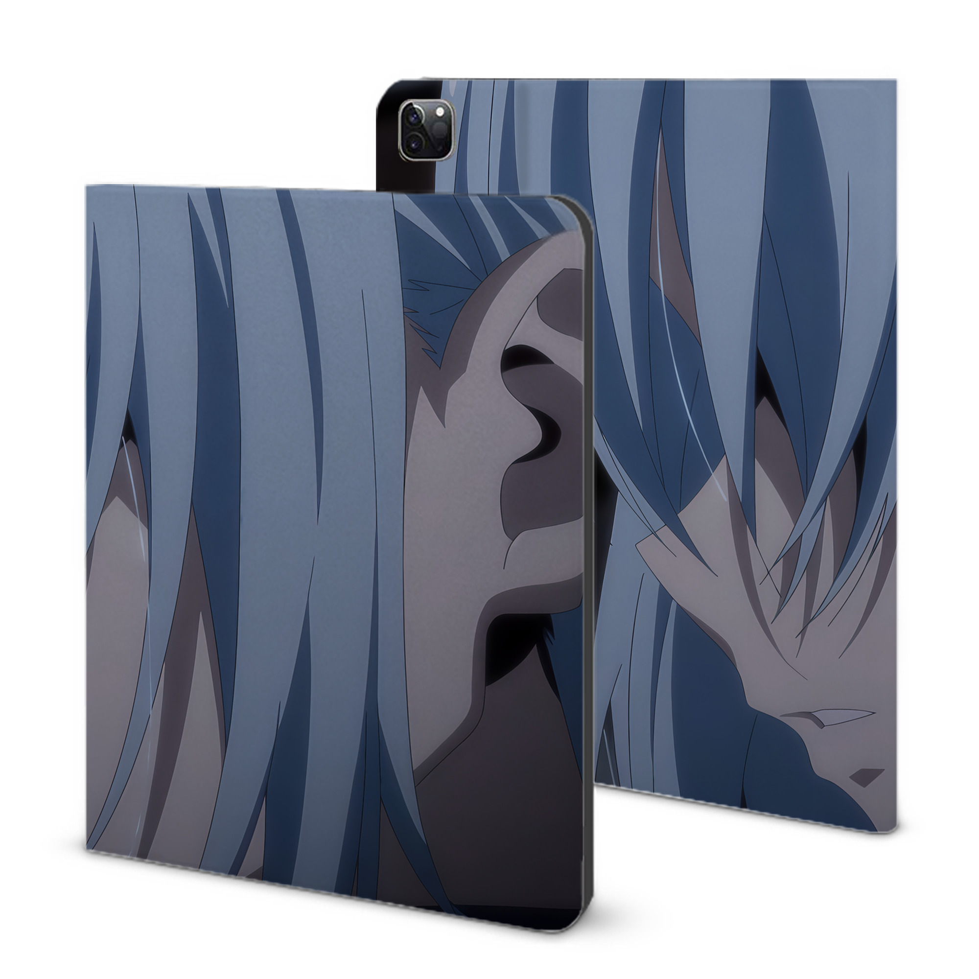 （画像用） 転スラ Regarding Reincarnated to Slime IPad ケース ブック型 PUレザー TPU 耐衝撃 軽量 薄型 ペン収納なし 全面保護 IPad 各モデル対応